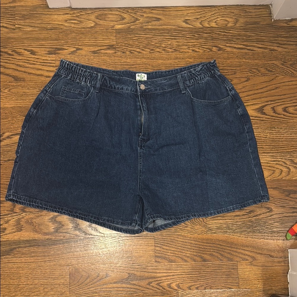 Classic Dark Blue Jean Shorts for Women